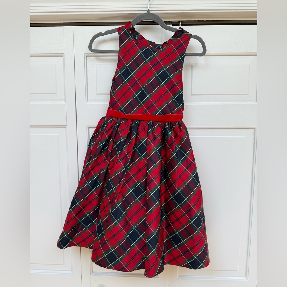 Janie and Jack Red and Black Plaid Dress